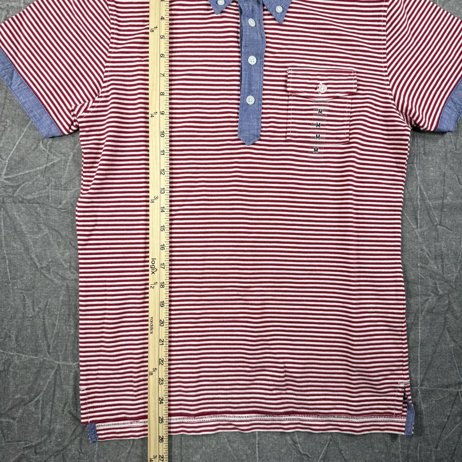 Uniqlo Shirt Men's M Red Blue Michael Bastian Stripe thumbnail 4