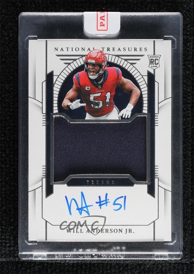 2023 National Treasures 2/99 Will Anderson Jr #194 RPA Rookie Patch Auto RC 0xh3