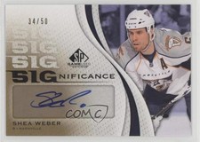 2010-11 SP Game Used Edition SIGnificance 34/50 Shea Weber #SIG-SW Auto HOF 9a0