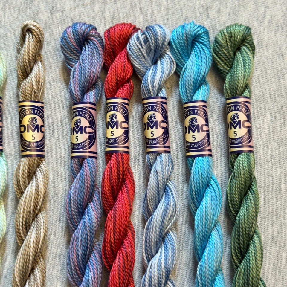 10 DMC Perle Color Variations Size 5 Pearl Cotton Thread No Repeats NOS - Image 3 of 4