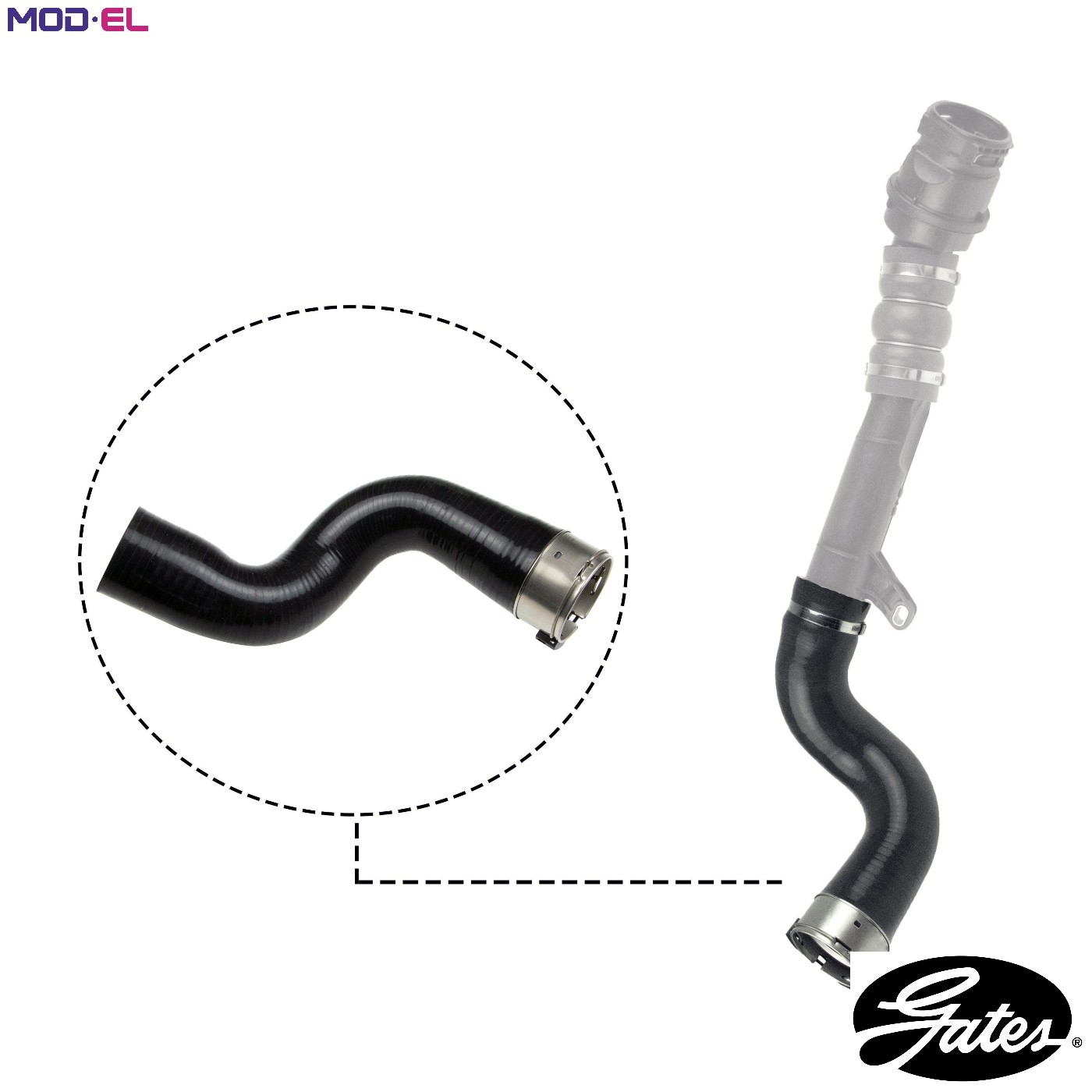 CHARGE AIR HOSE 09-0525 FOR RENAULT CLIO/MIO/IV/Sport/Tourer/SPORT/TOURER 1.5L