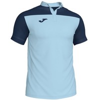 Poloshirt Herren XXL Himmelblau/Marineblau Joma Combi Baumwolle