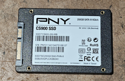 PNY CS900 250GB 2.5'' SATA III 6Gb/s Internal SSD SSD7CS900-250-RB