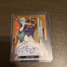 Greg Jones 2025 Topps Finest baseball gold REFRACTOR Rookie RC AUTO /50 Rockies
