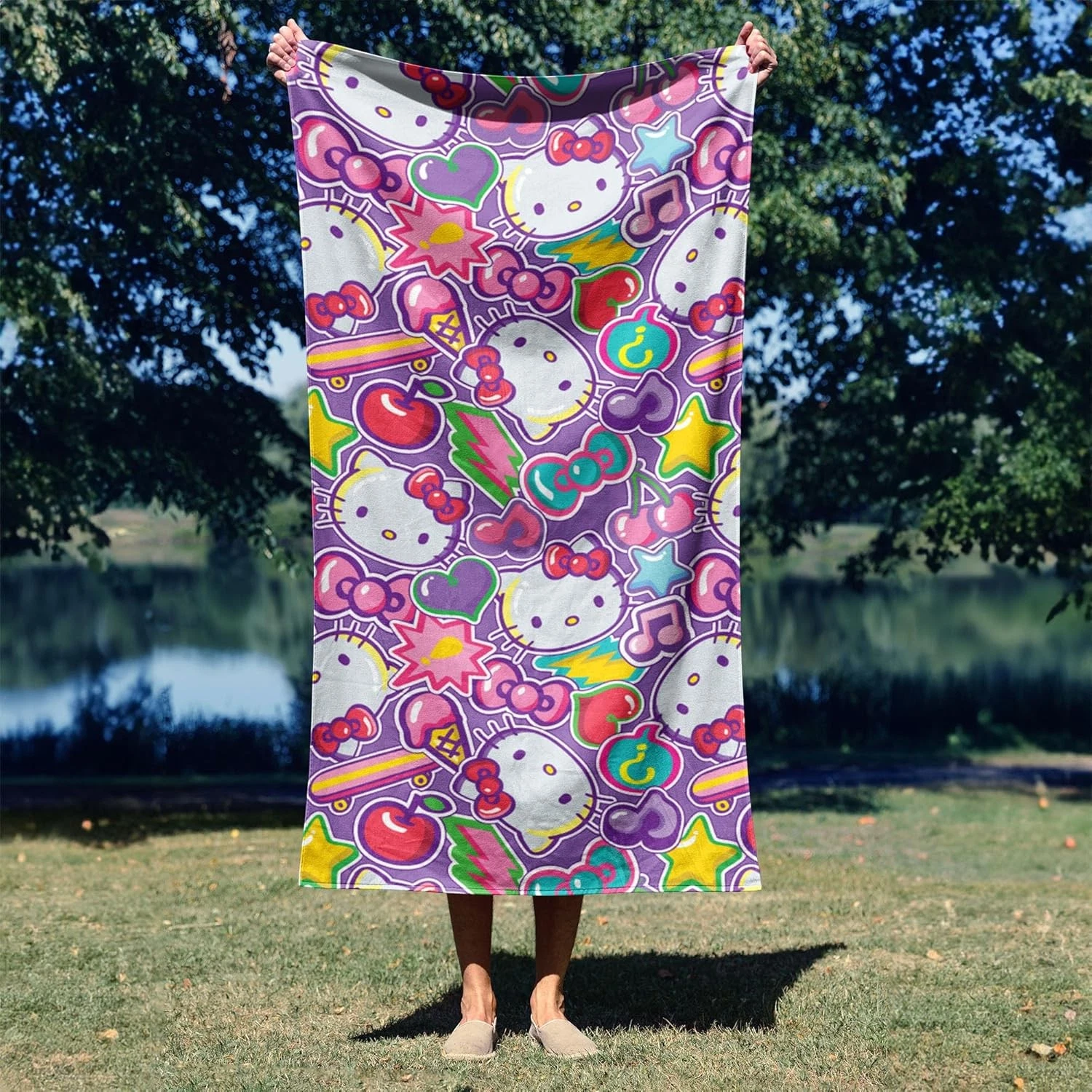 Hello Kitty Microfiber Beach Towel - Cherry Summer