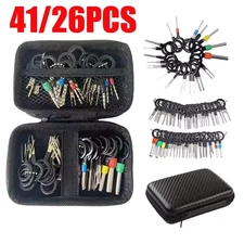 41/26Pcs Car Terminal Removal Kit Wire Plug Connector Pin Extractor Repair Set