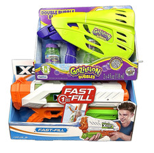 Funrise Gazillion Bubbles X-Shot Fast Fill Blasters 2 Pack Lot NEW