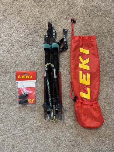 Leki Micro Vario Carbon Lady Trekking Poles Speed Lock 2 Adjustable 100-120 cm
