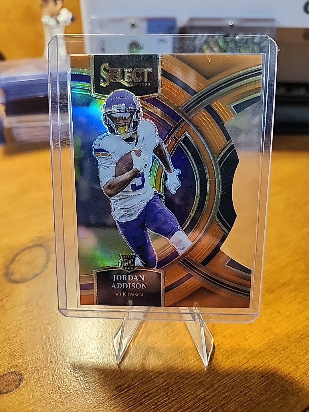 2023 Panini Select - Premier Level Jordan Addison #194 Orange Prizm Die-Cut /399