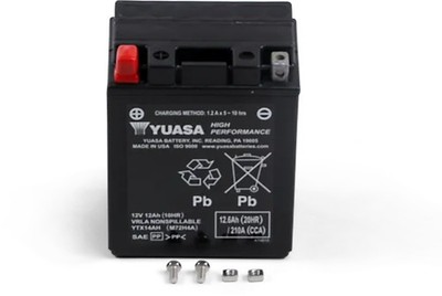 Yuasa H-P Factory Activated AGM Battery YTX14AH Arctic Cat Alterra 400 4x4 16