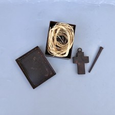 Jan Barboglio House Blessing Forged Iron Cross And Nail With Box