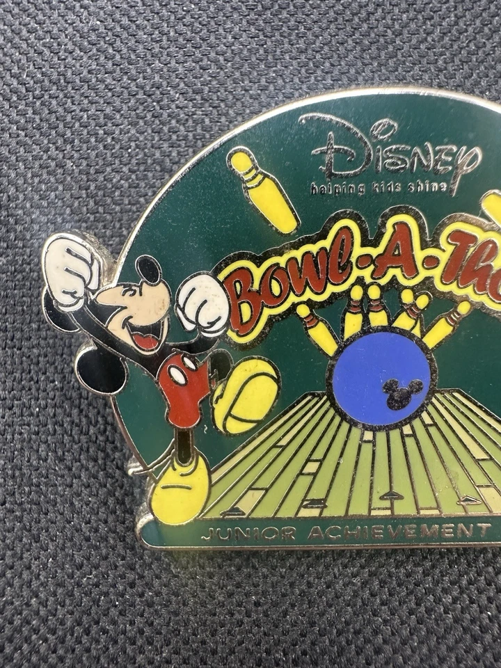 Disney WDW 2008 Cast Member Exclusive BOWL-A-THON Mickey Mouse LE 5750 Pin - Image 2 of 4