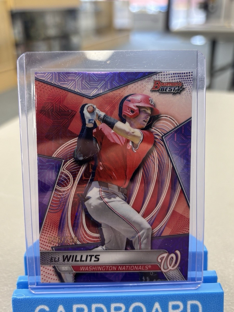 2025 Bowman's Best #TP-20 Eli Willits Purple Mojo /250 Nationals