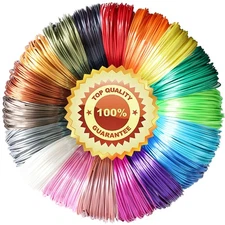 TTYT3D 18 Popular Shiny Silk Colors PLA 3D Printer Filament Refill Sample Pac...