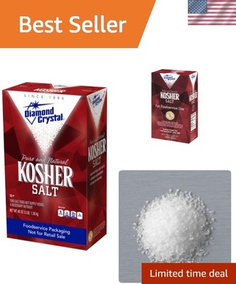 Kosher Salt - 3 lb Box, Ideal for Full Flavor Cooking without Additives