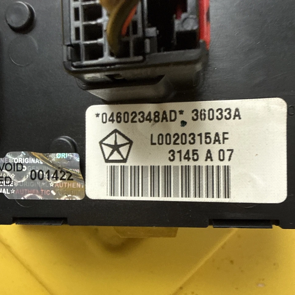 05-06 Interruptor de faros antiniebla automático Chrysler 300 Dodge Charger Magnum Foto 4 de 4