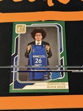 Olivia Miles 2026 Panini WNBA Donruss Rated Rookie Green Shimmer RC #87 Lynx