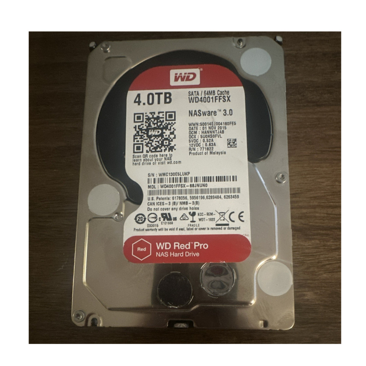 Red 4TB Western Digital WD NAS Hard Drive SATA Internal WD40EFRX 