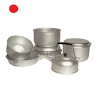 COOKING SET COOKWARE ALUMINIUM PAN POT COOKER TEA CASSEL OUTDOOR CAMPING TABLEWARE