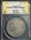 1880-CC Morgan Silver Dollar $1 - ANACS EF40, Details