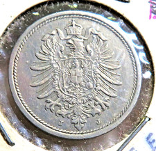 1889 J German Empire Ten Pfennig-Higher Grade