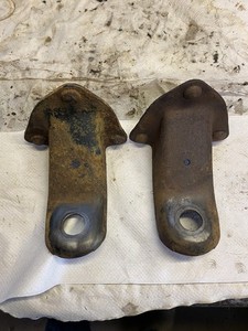 1967-1972 Ford F100 F250 Rear Back Frame Shock Mount Bracket Pair #7G3