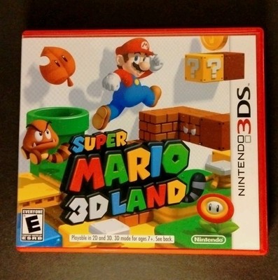 Super Mario 3D Land Red box Nintendo 3ds Authentic Case Artwork ONLY