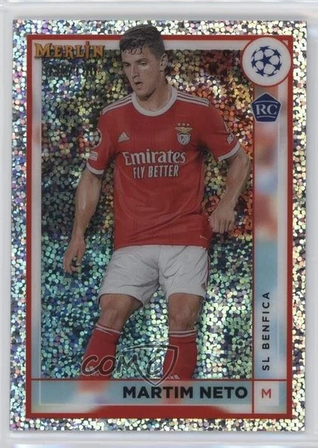 2022 Merlin UEFA Club Competitions Speckle Refractor /150 Martim Neto Rookie RC