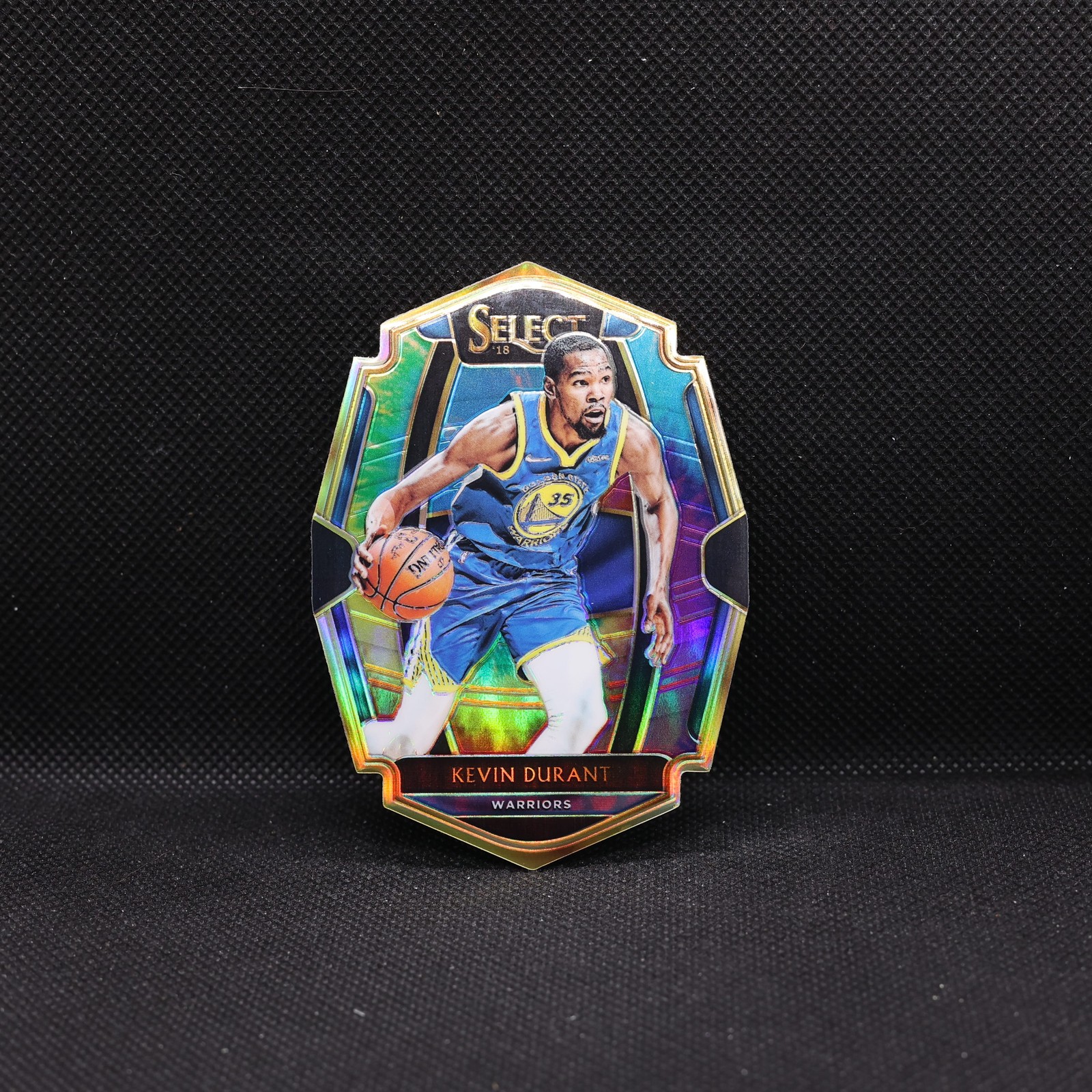 2018-19 Kevin Durant Select #138 Die Cut Tie Dye Prizm /25