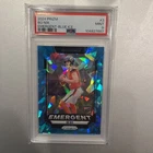 2024 Panini Prizm #3 Bo Nix Emergent Blue Ice #d /99 RC Rookie - PSA 9 MINT