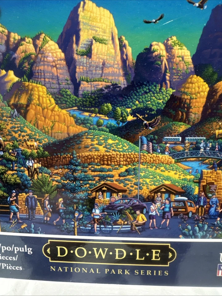 Dowdle Folk Art Zion National Park 500 Piece Jigsaw Puzzle 16 x 20" 888584 358.1 - Image 2 of 4