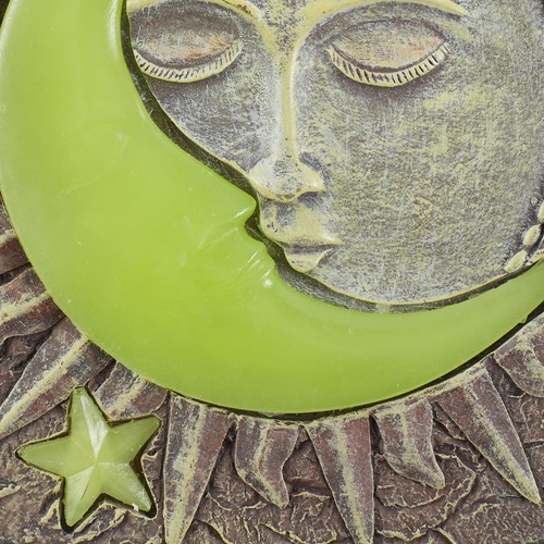 57073461 Sun and Crescent Moon Stepping Stone, Brown - Picture 3 of 8