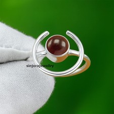 Garnet Gemstone 925 sterling silver handmade Gift Ring US size 5 to 13