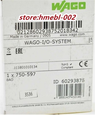 New In Box WAGO 750-597 Digital Impulse Interface Module 750-597