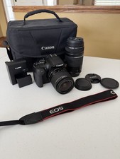 Canon EOS Rebel T6 DSLR Camera w/ 18-55mm Lens EF 75-300mm Lens Accessories