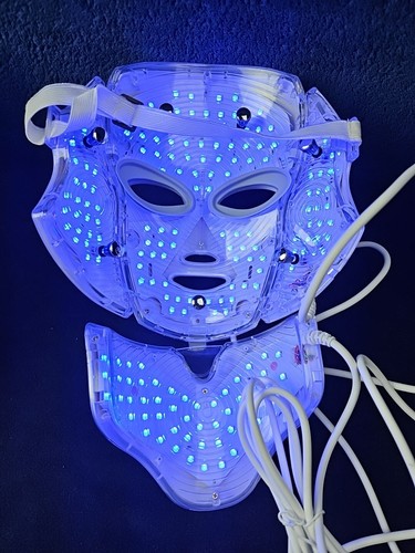 7 Colors LED Light Photon Face Mask Rejuvenation Skin Therapy Anti Wrinkles.Used - Picture 5 of 12