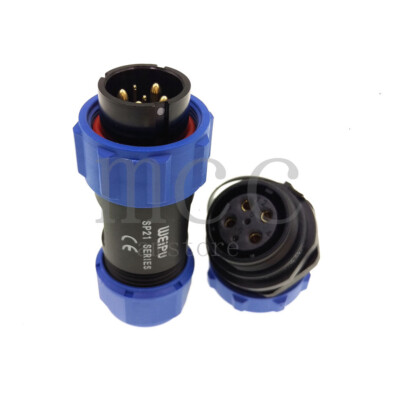 WEIPU SP21 6Pin Panel Mount Waterproof Aviation IP68,Industrial Wire Connector