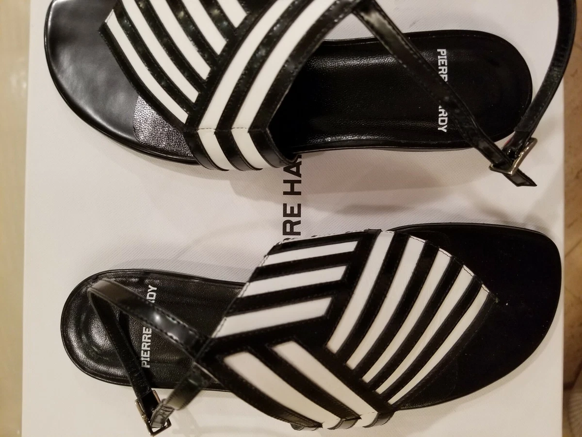 Pierre Hardy Black And White Sandals Size 36