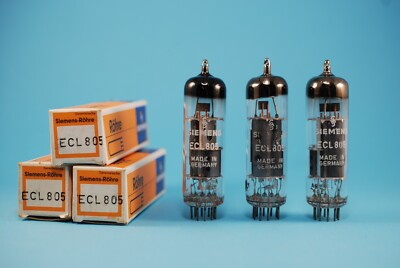 3X Siemens ECL805 NOS NIB Triode Pentode Tubes Same Code