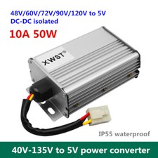 40V-135V to 5V 10A 50W isolated power converter 48V/60V/72V/90V/120V to 5V