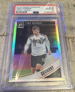 Timo Werner 2018-19 Panini Donruss Optic HOLO PSA 10