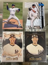 (4) Topps MARIANO RIVERA 2021 Ginter “X” Black / Base Set, Stadium Club, Insert