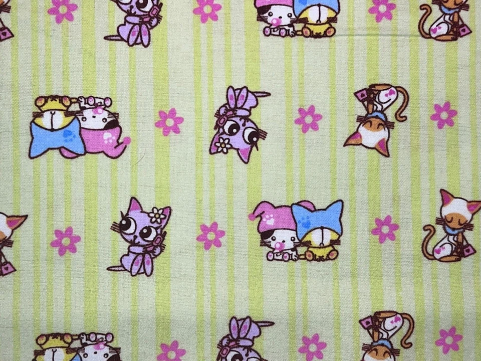 SEIKODO CAT - Tela de franela de Wilmington Prints (múltiples impresiones) Foto 2 de 3