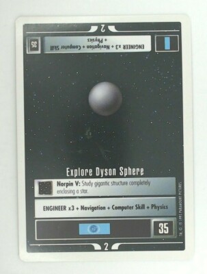 Star Trek CCG - Explore Dyson Sphere - WB Premier Beta 1995 -S349