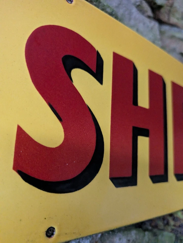 Shell Enamel Sign shell Spirit motor oil garage sign Porcelain Sign Shell Sign - Image 4 of 4
