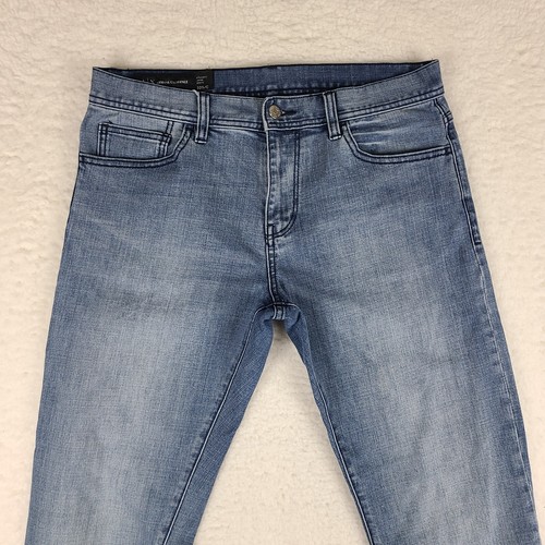 AX Armani Exchange Jeans Mens 32S 32 Short Blue Straight Medium Wash Denim - Picture 2 of 13