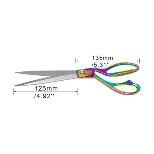 Rainbow Sewing Scissors Craft Tailor Scissor Heavy Duty Steel Fabric Shears - Picture 8 of 24