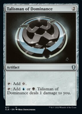 MTG Baldur's Gate U Talisman of Dominance #877