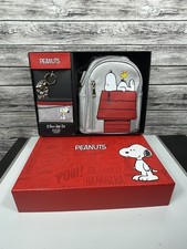 Peanuts Snoopy 3 Pcs Gift Set Backpack Keychain Wallet New. Read