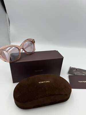 Tom Ford Toni Sunglasses TF1111 72Z Rose 55mm FT1111 Tom Ford Sunglasses Toni TF1111 72Z 55mm Crystal Pink Frame  main image 4